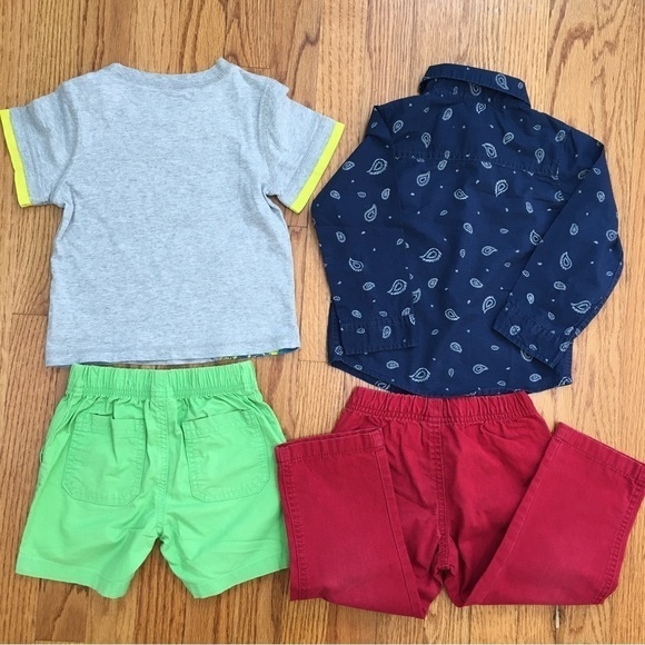 Carter's / Circo baby boys pant short tee shirt bundle 4-pcs matching sets - Picture 2 of 16